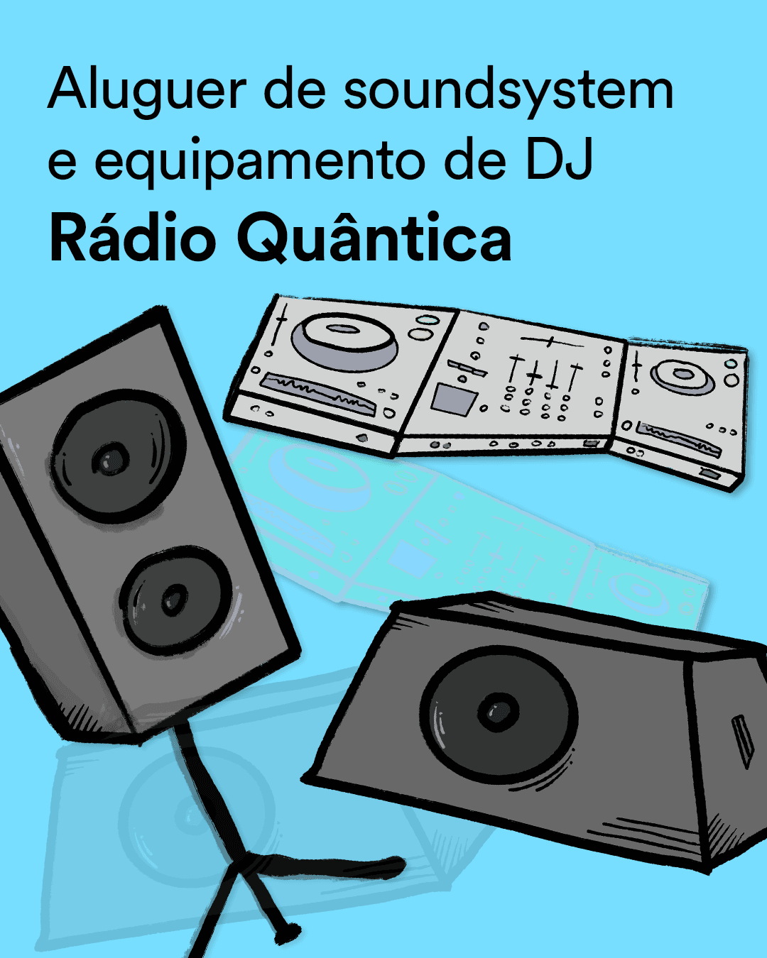 Aluguer de soundsystem e equipamento de DJ