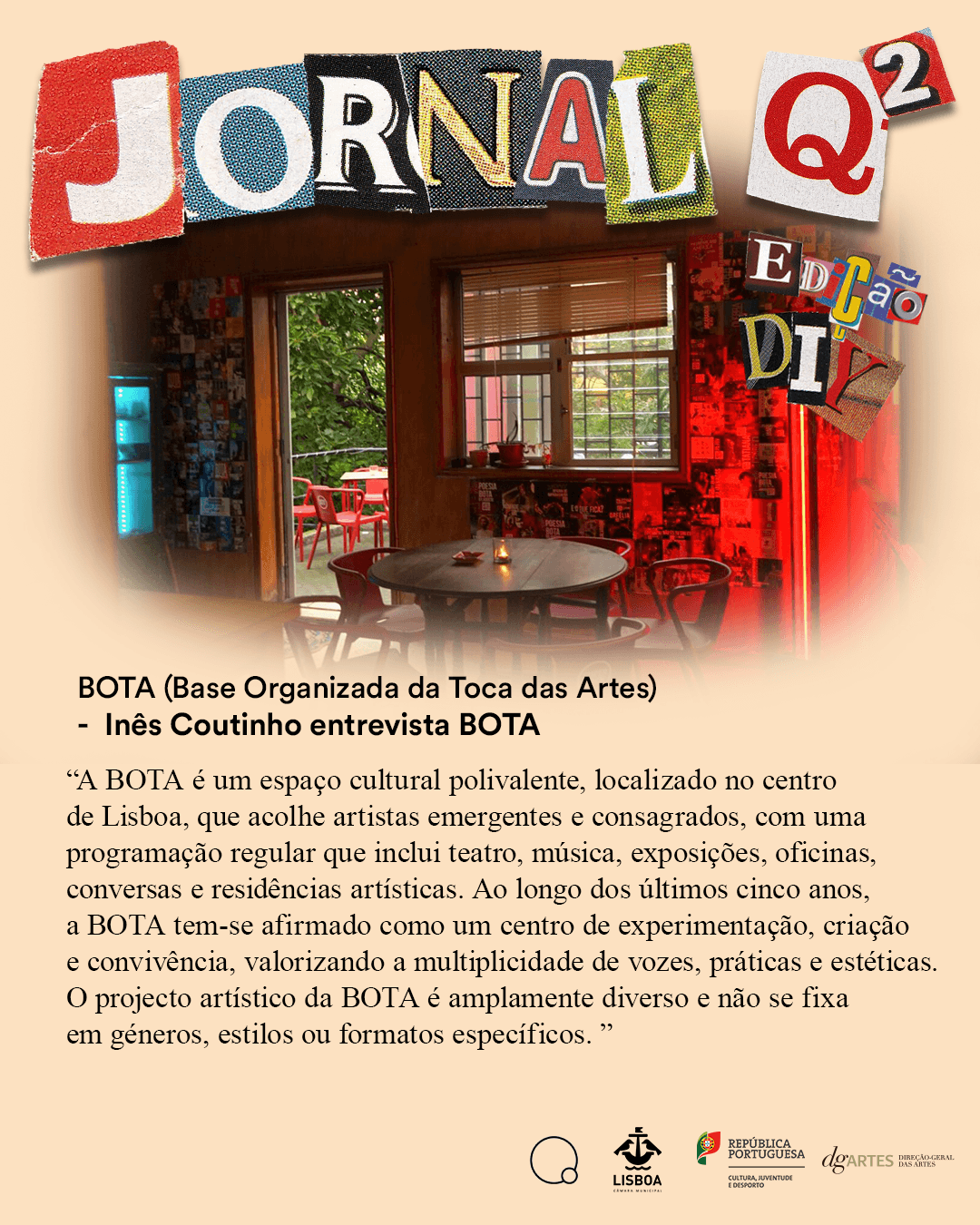 JornalQ2 - Inês Coutinho entrevista BOTA
